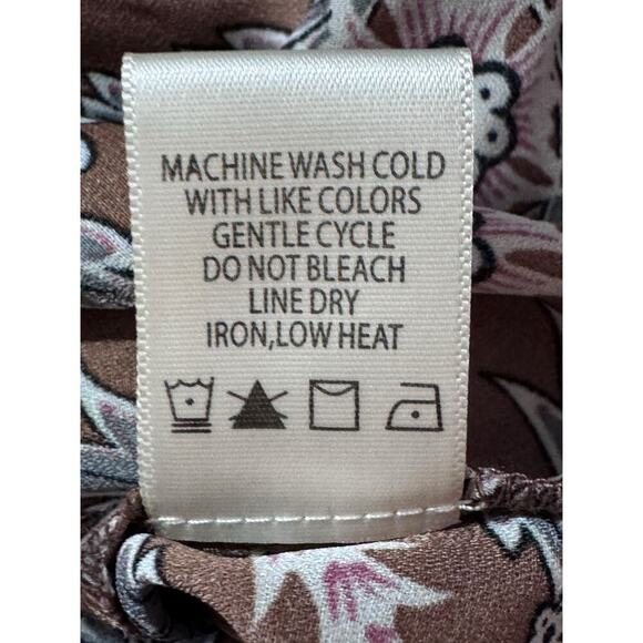 Max Studio Floral Ruffle Wrap Midi Skirt β Size M - Picture 8 of 9